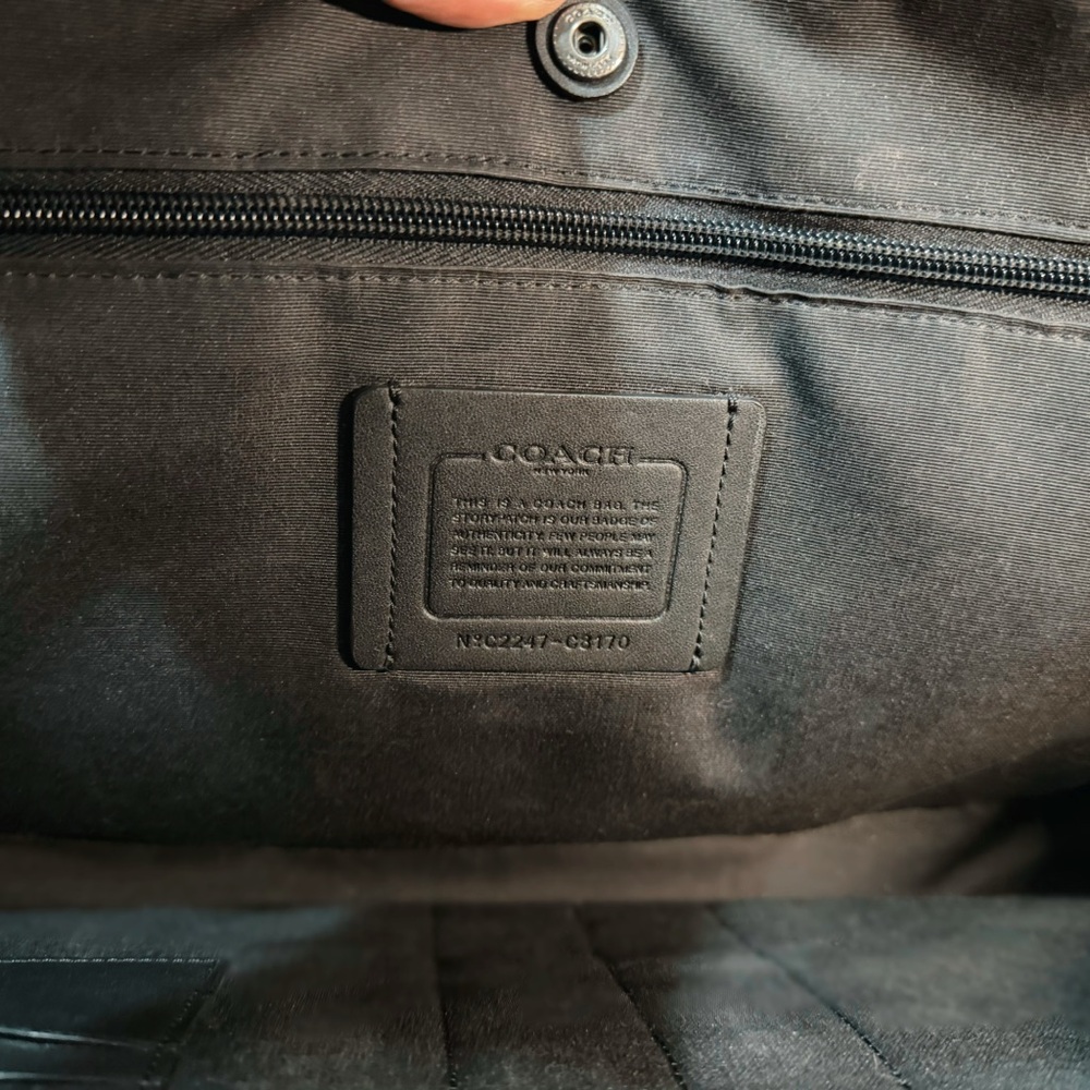 Coach Graham Slim Brief / Laptop Bag – Smooth Calf Leather in Saddle Brown - Picture 8 of 11